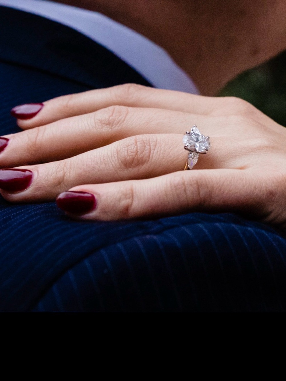 3 CT Oval Lab Diamond 3 Stone Engagement Ring Pear Sides Size 6.5
